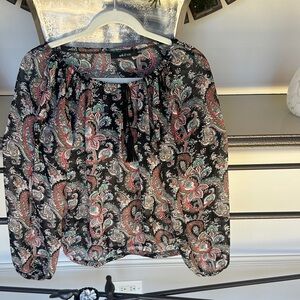 Ark & Co Black Paisley BlouseSize Small